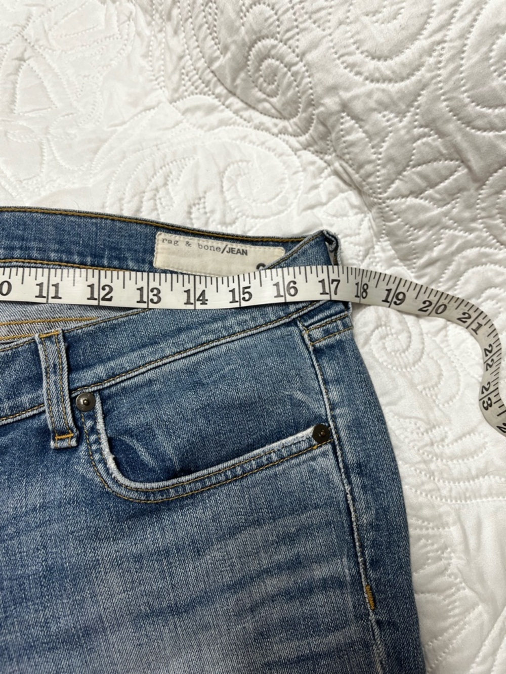 rag and bone tomboy light blue jeans west village 29 8 - Picture 5 of 14